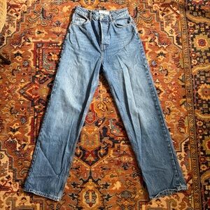 Topshop high waisted wide leg jeans
